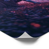 Dreamy Knight Under Cherry Blossoms ポスター (角)