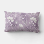 Dreamy Lavender Botanical Lumbar Pillow ランバークッション (裏面)