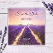 Dreamy Lavender Field Save the Date Magnet マグネット