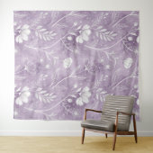 Dreamy Lavender Floral Tapestry – Oversized Wall A タペストリー (インサイチュ(横))