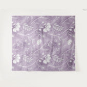 Dreamy Lavender Floral Tapestry – Oversized Wall A タペストリー (正面(横))
