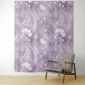 Dreamy Lavender Floral Tapestry – Oversized Wall A タペストリー (インサイチュ)
