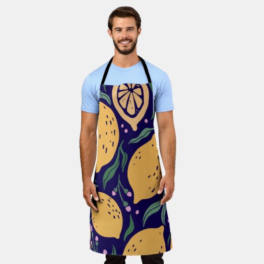 Dreamy Lemons エプロン (着用した状態)