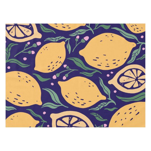 Dreamy Lemons テーブルクロス (正面(横))