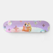 Dreamy little bear, bubbles, and stars- yoga mat スケートボード (横)