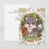 Dreamy Little Wolf サンキューカード (正面/裏面)