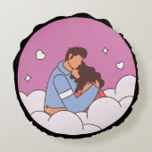 Dreamy Love Embrace Decorative ラウンドクッション (裏面)