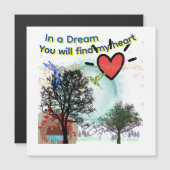 Dreamy Magnetic Greeting Card マグネット招待状 (正面/裏面)