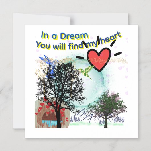 Dreamy Magnetic Greeting Card マグネット招待状 (正面)