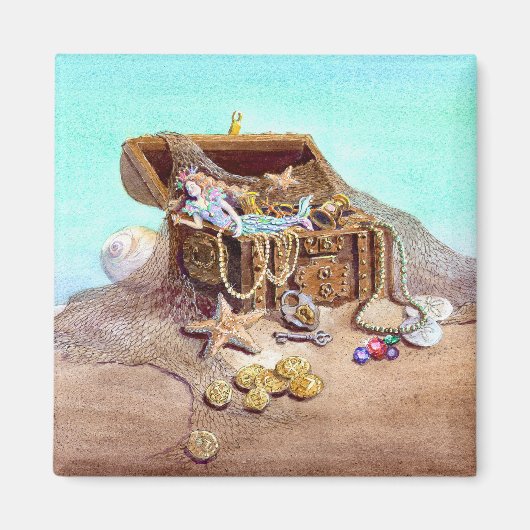 DREAMY MERMAID by SHARON SHARPE マグネット (正面)