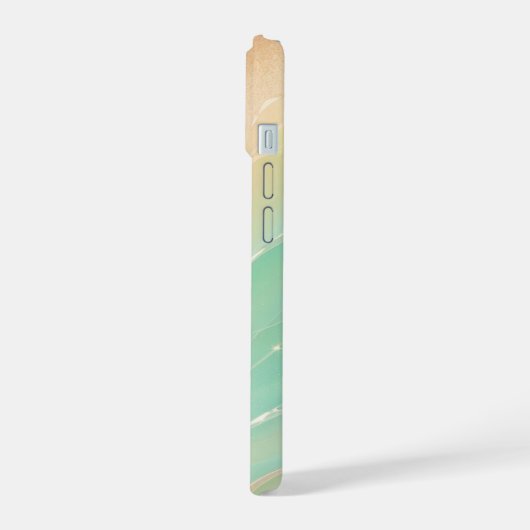 Dreamy Mermaid Shimmer Pastel Rainbow Phone Case iPhone 15ケース (左側面)