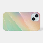Dreamy Mermaid Shimmer Pastel Rainbow Phone Case iPhone 15ケース (裏面横)