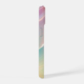Dreamy Mermaid Shimmer Pastel Rainbow Phone Case iPhone 15ケース (右側面)