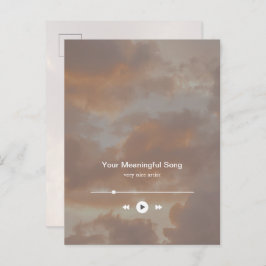 Dreamy Minimalist Music Player and favorite song ポストカード