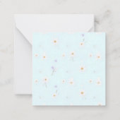 Dreamy Mint Meadow ノートカード (裏面)