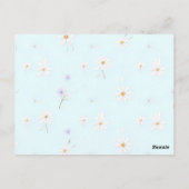 Dreamy Mint Meadow ポストカード (裏面)