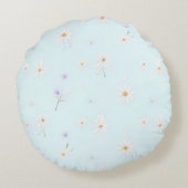 Dreamy Mint Meadow ラウンドクッション (裏面)