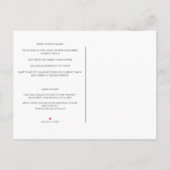 Dreamy Moon Baby Shower Invitation - Sleeping Baby インビテーションポストカード (裏面)