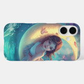 Dreamy Moon Girl iPhone Case Design | Cute Baby Mo Case-Mate iPhoneケース (裏面 (横))
