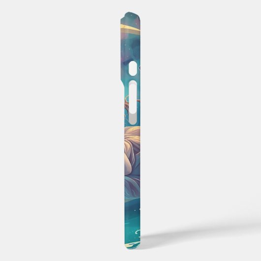 Dreamy Moon Girl iPhone Case Design | Cute Baby Mo Case-Mate iPhoneケース (裏面 / 左)