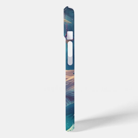 Dreamy Moon Girl iPhone Case Design | Cute Baby Mo Case-Mate iPhoneケース (裏面 / 左)