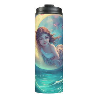Dreamy Moon Girl Mug Design | Cute Baby Moon Art タンブラー