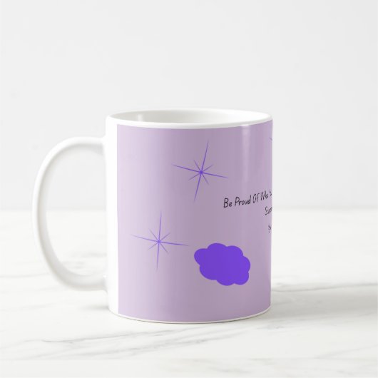 Dreamy Morning Mug ☁️"Sip Softly, Dream Loudly コーヒーマグカップ (左)