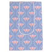 Dreamy Moth & Vine – Whimsical Nature ミディアムペーパーバッグ (裏面)