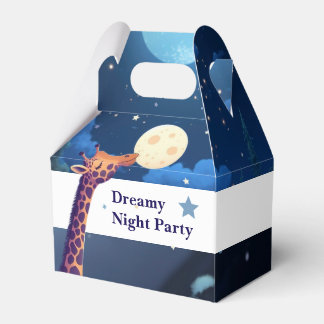 Dreamy Night Party Giraffe Kids Favor Box フェイバーボックス