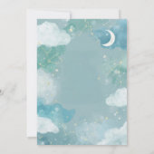 Dreamy Night Sky Baby Boy Shower Invitation 招待状 (裏面)