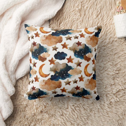 Dreamy Night Sky Pattern クッション (ブランケット)