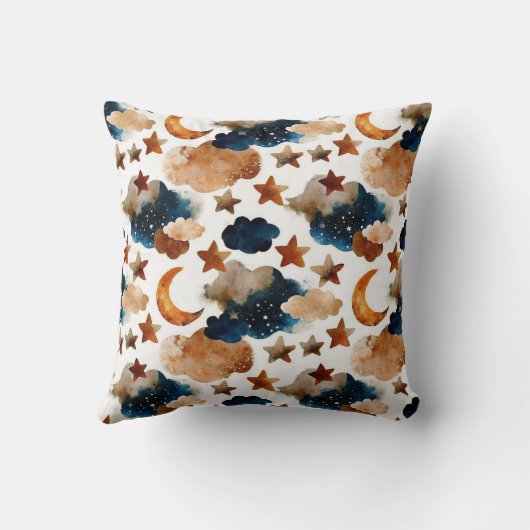 Dreamy Night Sky Pattern クッション (裏面)