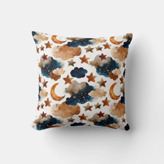 Dreamy Night Sky Pattern クッション (正面)