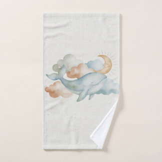 Dreamy Ocean and Cloud Bath Towels ハンドタオル