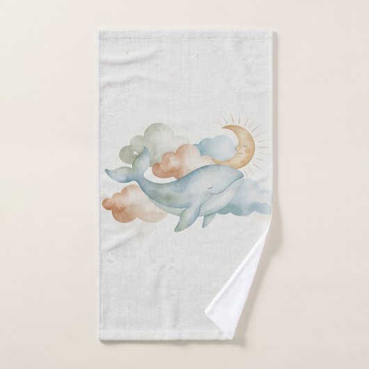 Dreamy Ocean and Cloud Bath Towels ハンドタオル (ハンドタオル)