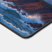 Dreamy Ocean Sunset Cumulus Clouds Coastal Scenery デスクマット (コーナー)