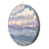 Dreamy Ocean Waves | Watercolor ダーツボード (正面右)