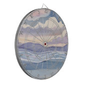 Dreamy Ocean Waves | Watercolor ダーツボード (正面左)