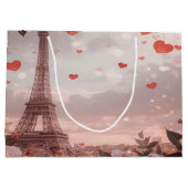 Dreamy Paris Romance: Eiffel Tower ラージペーパーバッグ (裏面)
