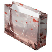 Dreamy Paris Romance: Eiffel Tower ラージペーパーバッグ (正面アングル)