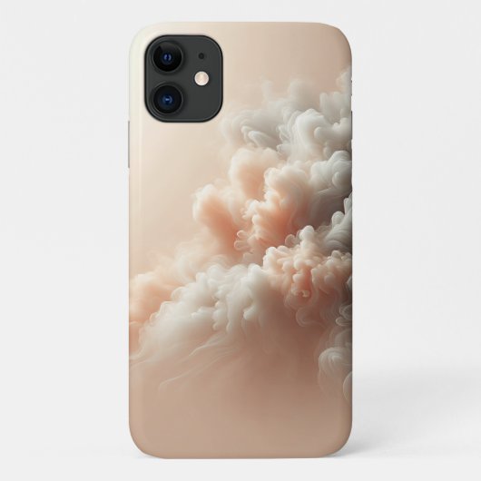 Dreamy Pastel Clouds Abstract Art - Soft Pink and  Case-Mate iPhoneケース (裏面)
