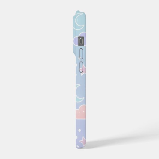 Dreamy Pastel Clouds Phone Case iPhoneケース (左側面)