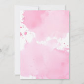 Dreamy Pastel Floral Unicorn Girl 10th Birthday 招待状 (裏面)