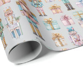 Dreamy Pastel Nutcracker Christmas Wrapping Paper ラッピングペーパー (ロールコーナー)