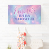 Dreamy Pastel Pink Blue Cosmic Starry Galaxy 横断幕 (インサイチュ)