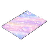 Dreamy pastel skies AI art  ノートブック (左側)