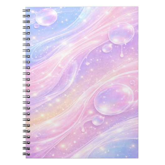 Dreamy pastel skies AI art  ノートブック (正面)