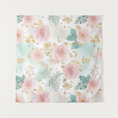 Dreamy Pastel Wall Art Woman タペストリー (正面(横))