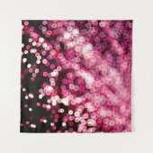 Dreamy Pink:抽象芸術ラぼやけイト タペストリー (正面(横))