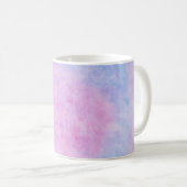 Dreamy Pink and Blue Watercolor Clouds Coffee Mug コーヒーマグカップ (正面右)